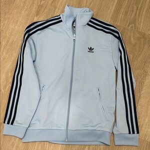 adidas Firebird blue Jacket with Navy Three Stripes